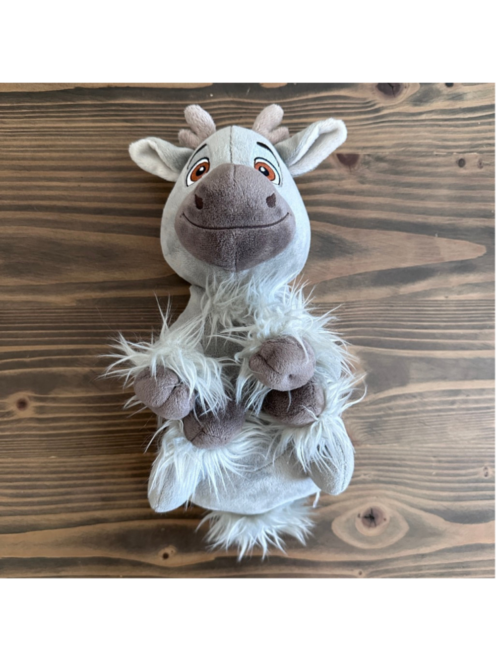 Kids Disney Babies Parks Sven Reindeer Plush Stuffed Animal 10" Grey Red